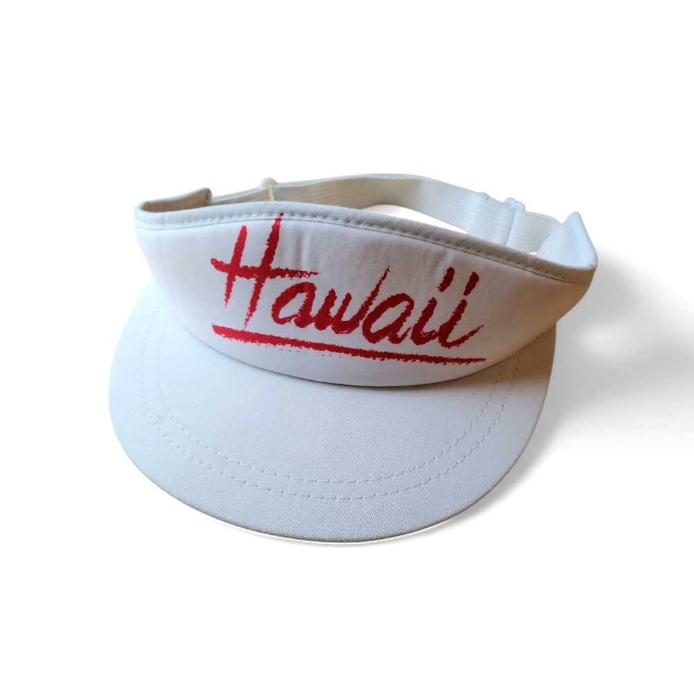 Vintage Hawaii White Sun Visor